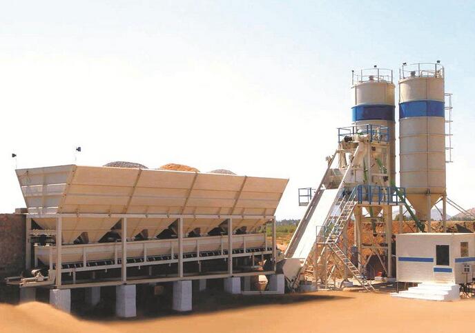 stationary concrete mixing plant for sale