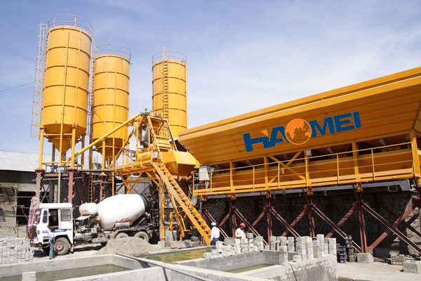 different types of concrete mixing plant 