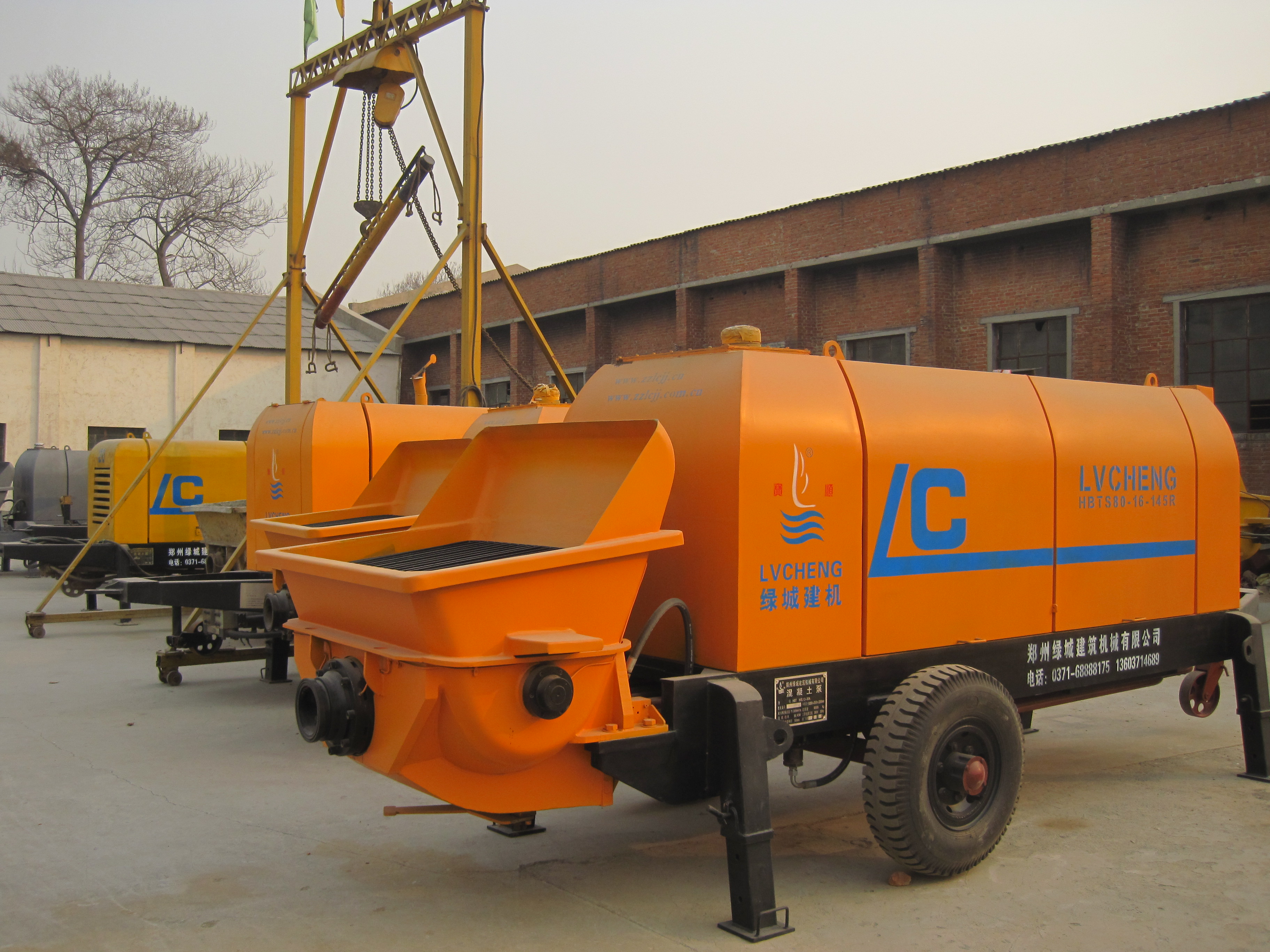 Professional Production New Trailer Concrete Pump (diesel) 