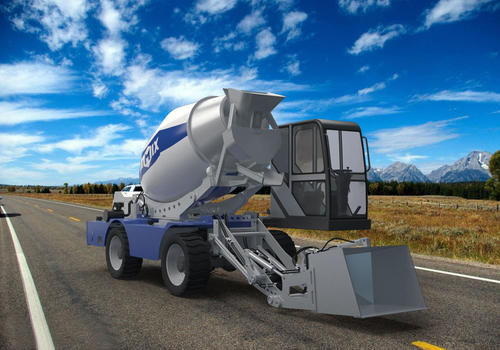 self loading concrete mixer